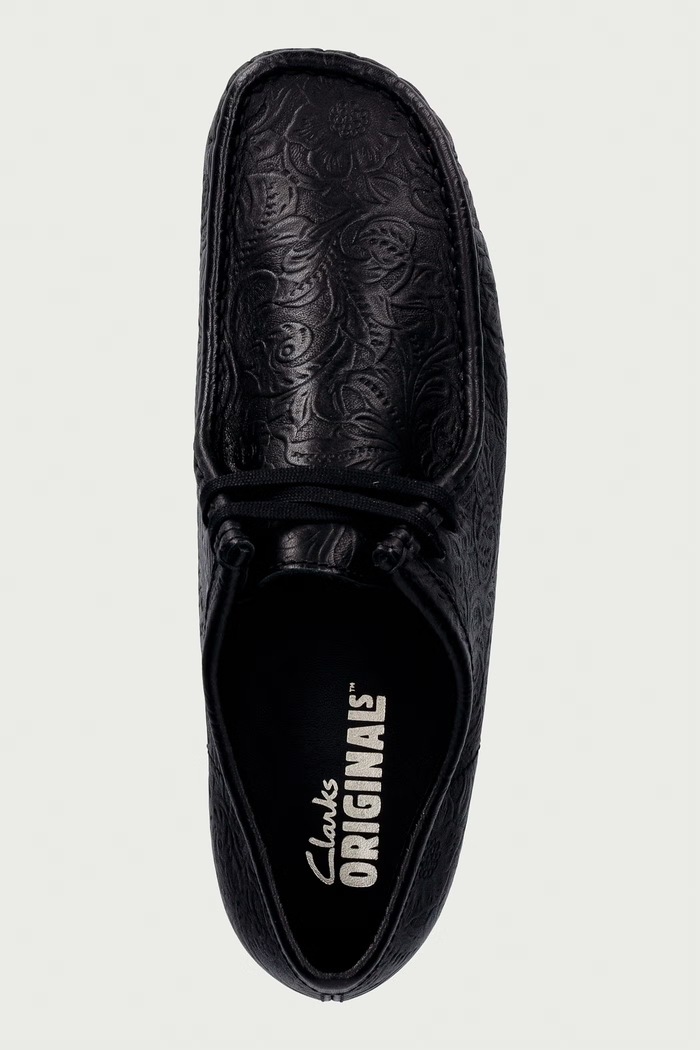 Wallabee mokasyny męskie skórzane Clarks Originals 263280137 czarny