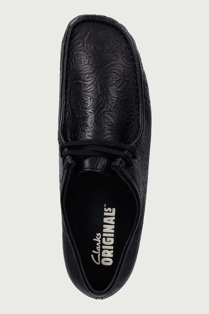 Wallabee moccasins Men's leather Clarks Originals 263280137 black