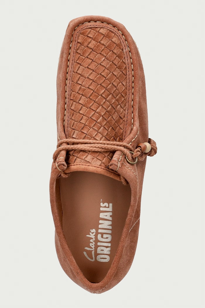 Wallabee mokasyny męskie zamszowe Clarks Originals 263275117 brązowy