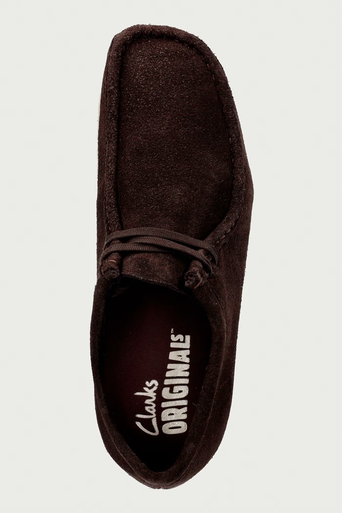 Wallabee mokasyny męskie zamszowe Clarks Originals 261883167 brązowy