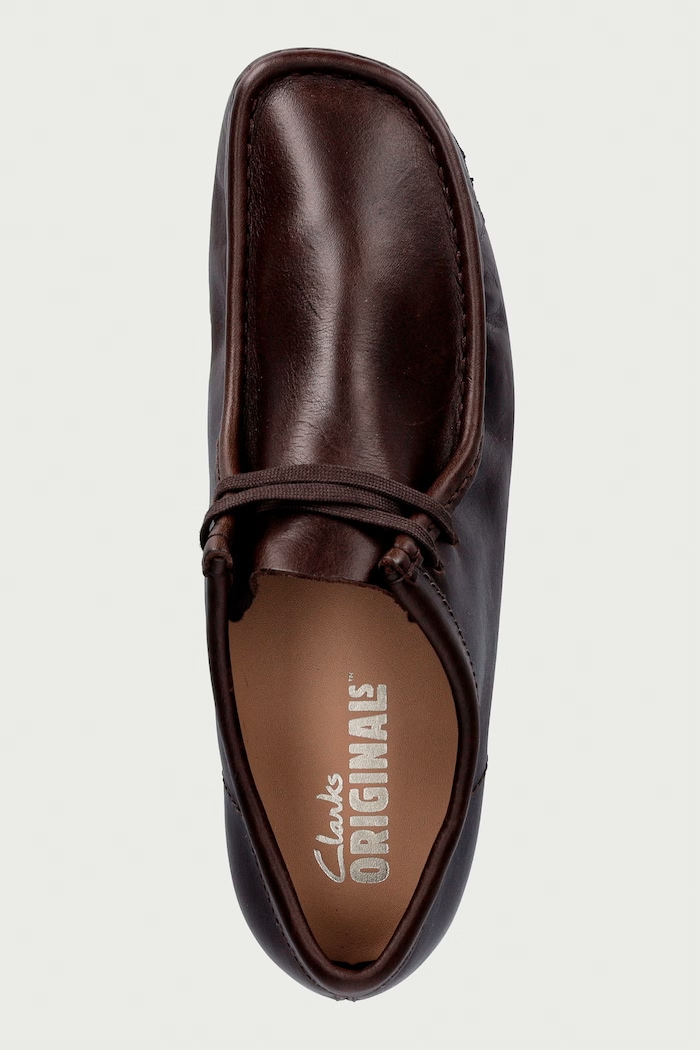 Wallabee mokasyny męskie skórzane Clarks Originals 263295137 czarny