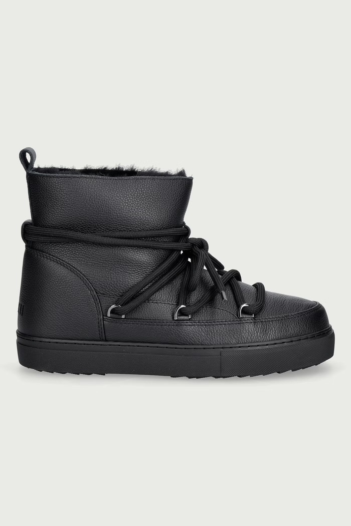 Inuikii Full Leather śniegowce damskie skórzane 2001.003.0033.000 czarny AW26