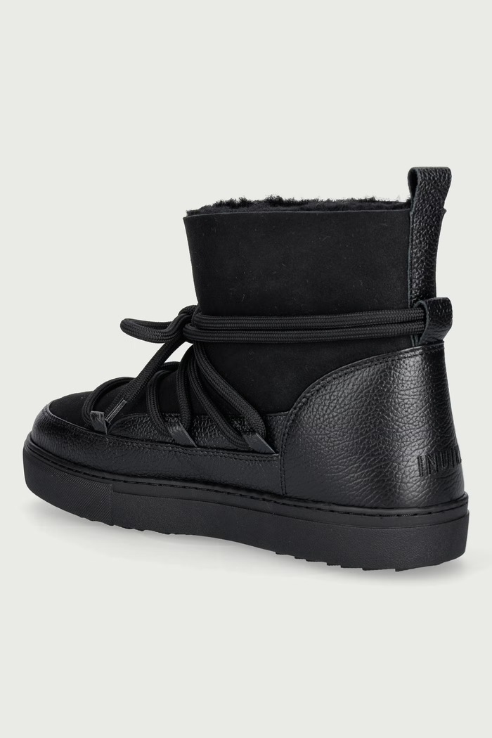 Obuwie Inuikii Classic śniegowce damskie skórzane 2001.003.0023.000 czarny