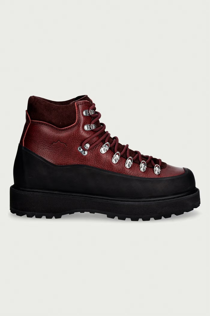 Diemme ROCCIA buty trekkingowe męskie skórzane DI26FWRVM.F03L011BUR bordowy AW26