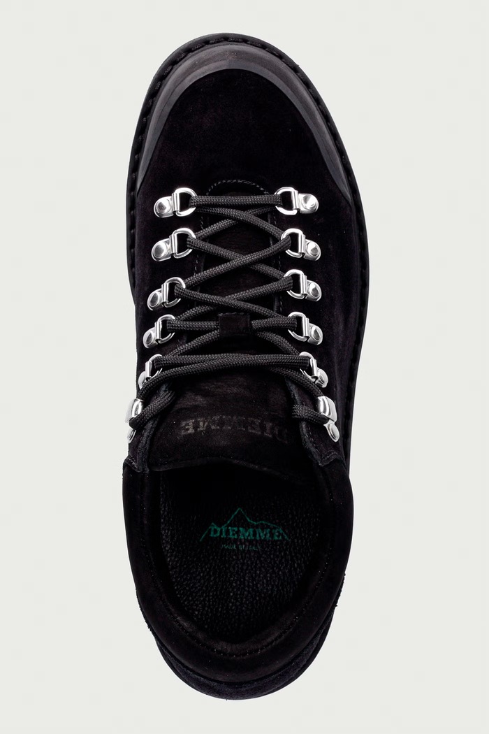 CORNARO półbuty męskie nubukowe Diemme DI26FWCOM.F02S006BLK czarny