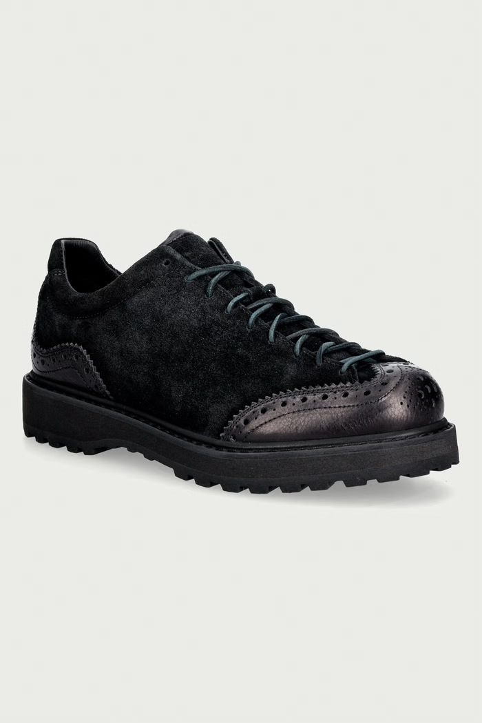 Diemme AMPEZZO półbuty męskie zamszowe czarny DI25FWAMM.M02S008BLK