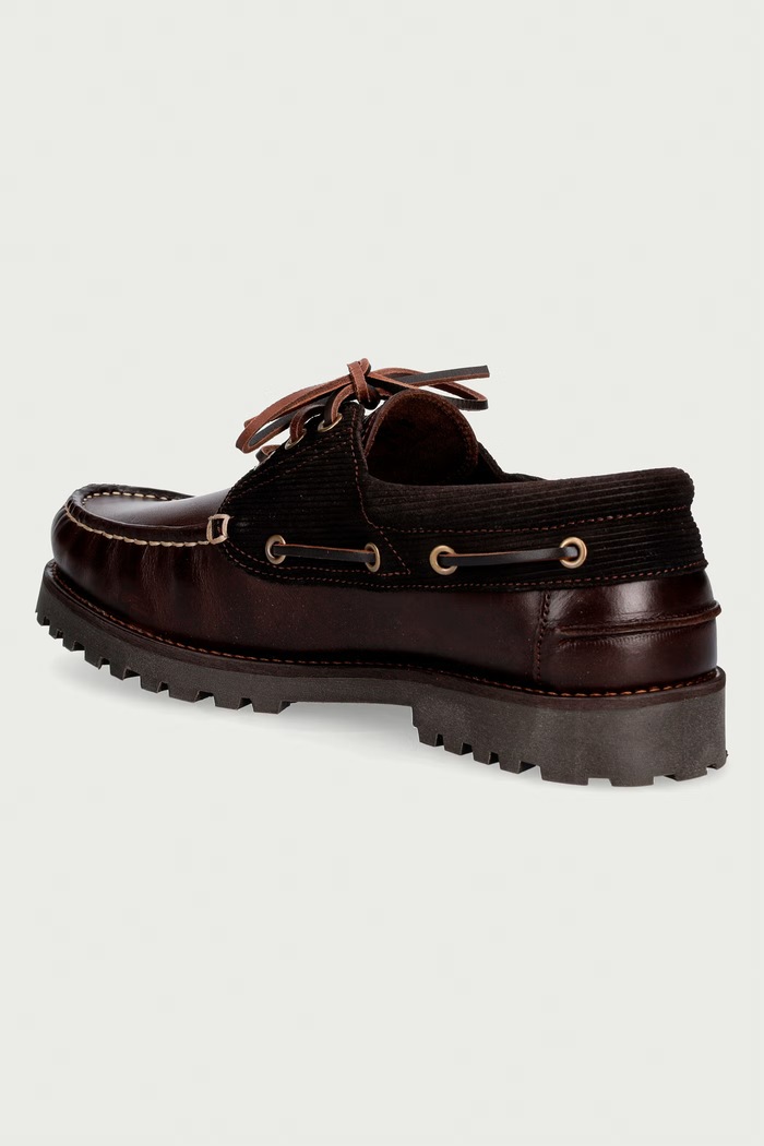 Obuwie Barbour Deck Boat Shoe półbuty męskie skórzane MFO0795BR98 brązowy