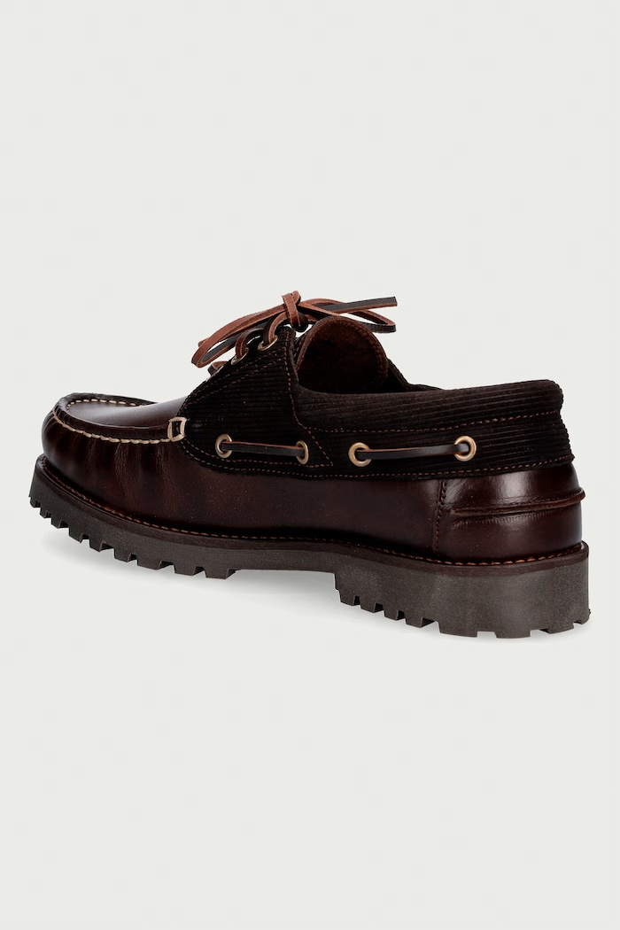 Obuwie Barbour Deck Boat Shoe półbuty męskie skórzane MFO0795BR98 brązowy