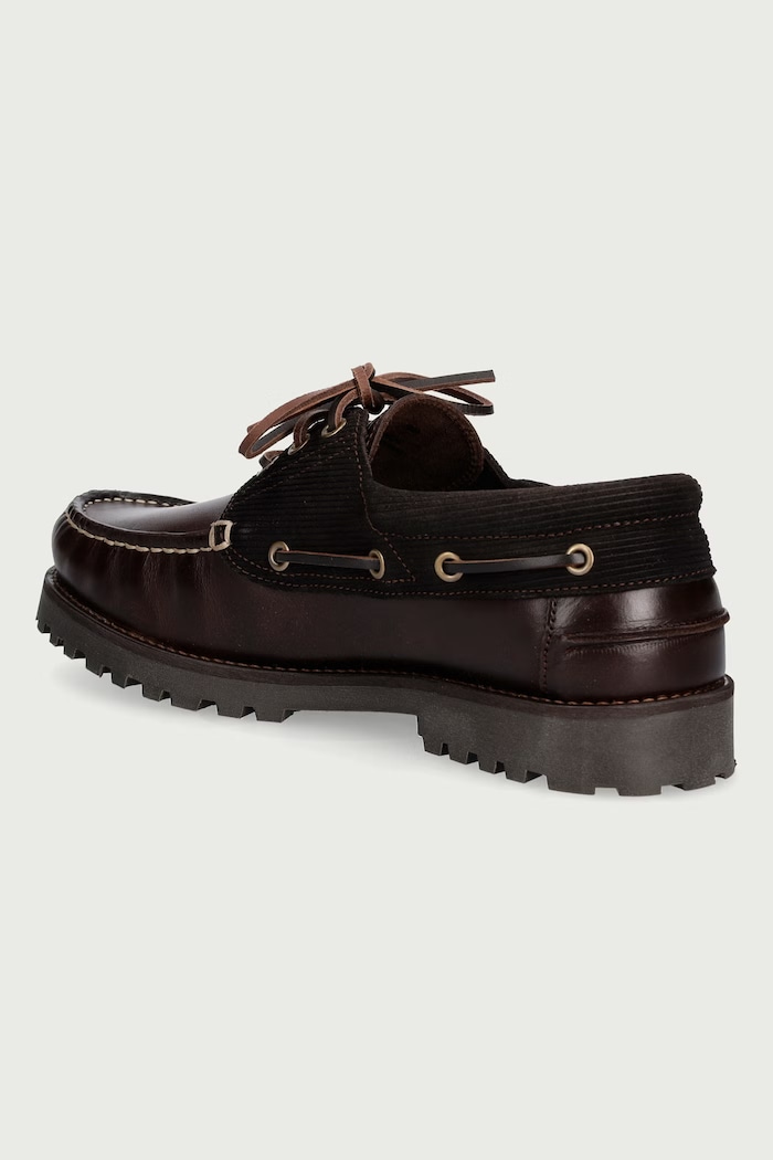 Shoes Barbour Deck Boat Shoe dress shoes men's leather MFO0795BR98 brown