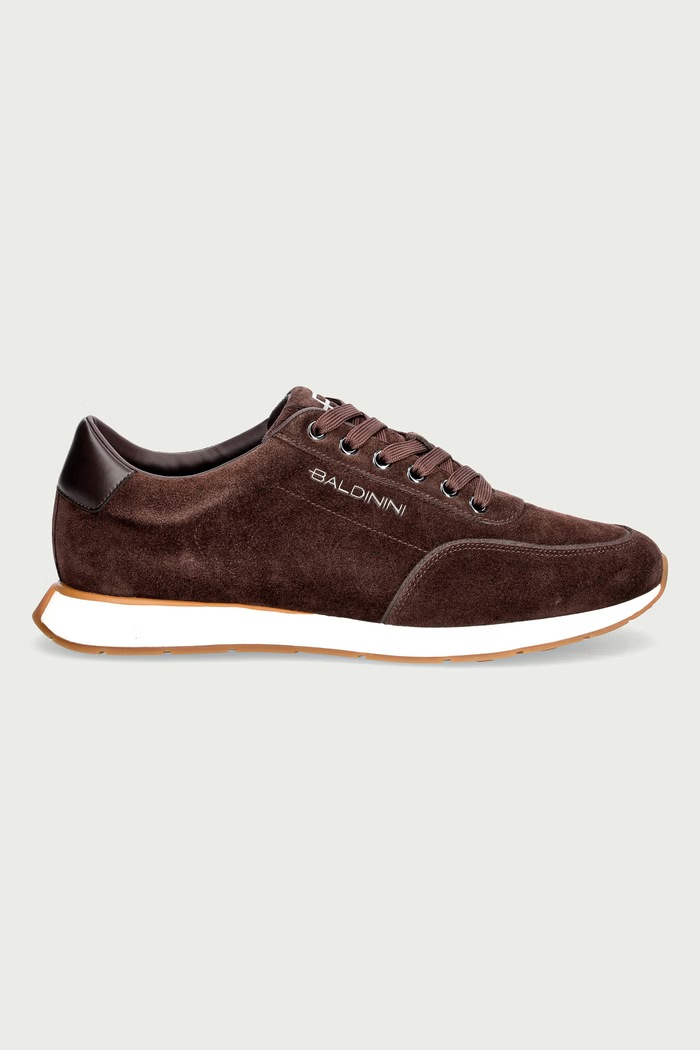 Baldinini sneakersy męskie zamszowe U7B403T1CRAB.3170 brązowy AW26