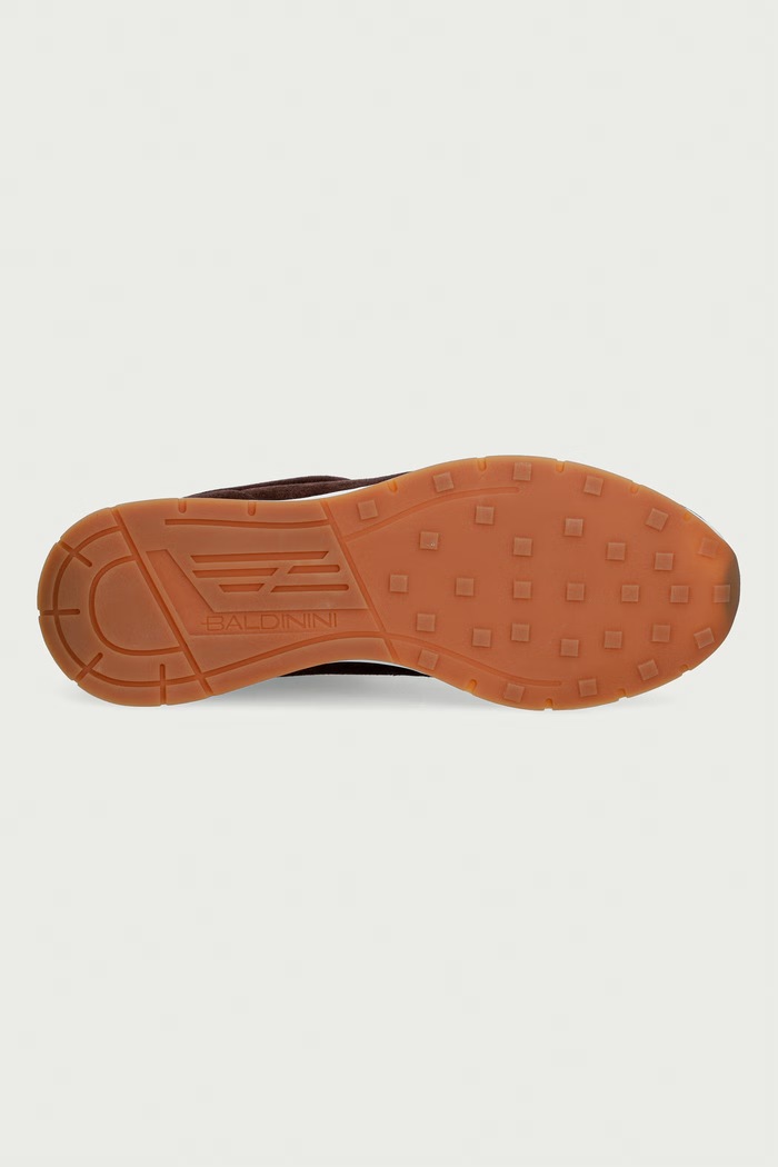 Baldinini sneakersy męskie zamszowe U7B403T1CRAB.3170 brązowy