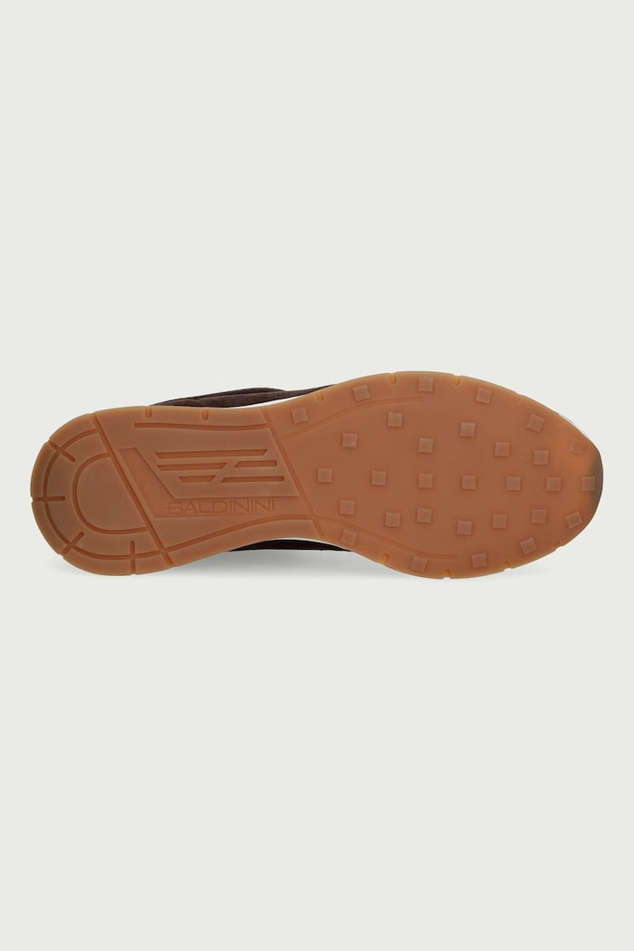Sneakersy męskie zamszowe Baldinini brązowy U7B403T1CRAB.3170