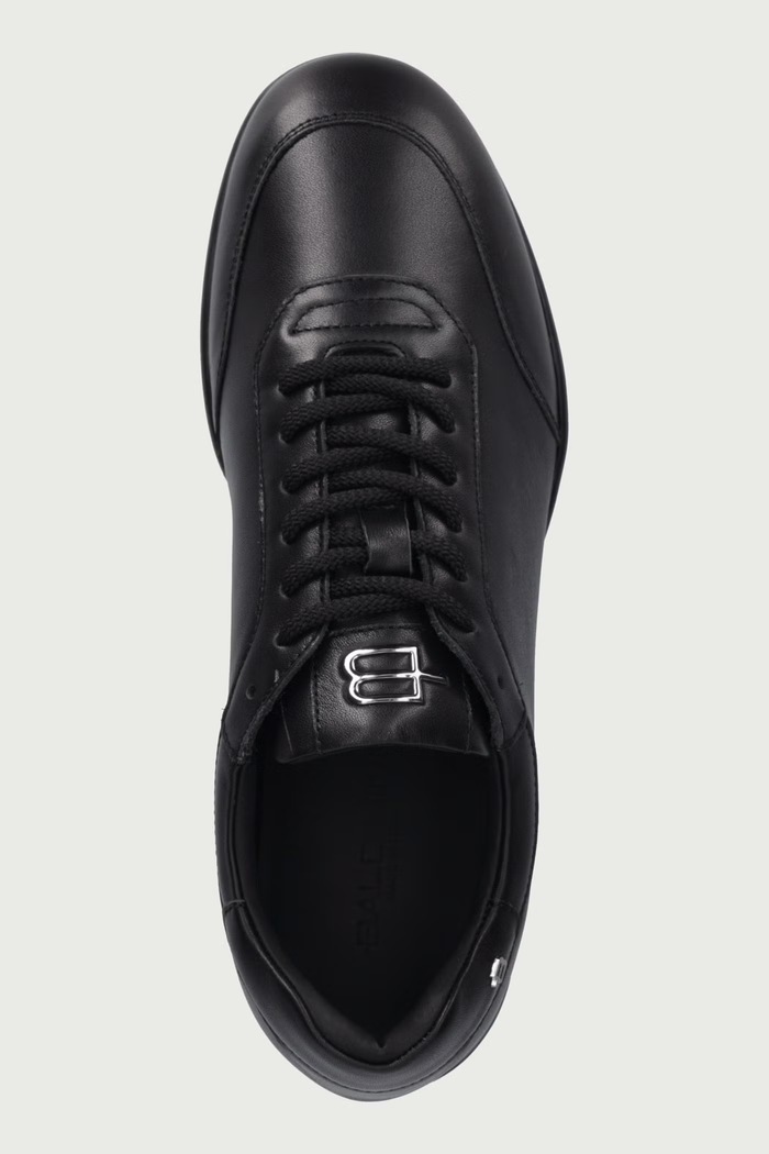 Sneakersy męskie skórzane Baldinini U7B401P1VITE.0000 czarny
