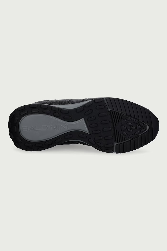 Sneakersy męskie skórzane Baldinini czarny U7B404A1BOTT.0000