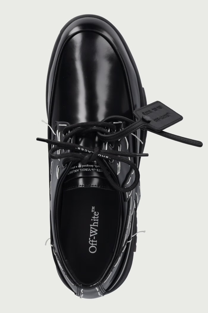 Derby OOO Sartorial полуботинки мужские кожаные Off-White OF05969101 чёрный