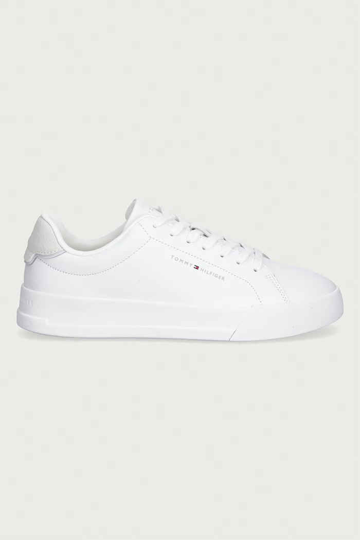 Tommy Hilfiger TH COURT CORE sneakersy męskie skórzane FM0FM05904 biały AW26