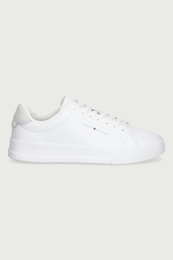 Tommy Hilfiger TH COURT CORE sneakers ανδρικά δερμάτινα FM0FM05904 λευκό AW26