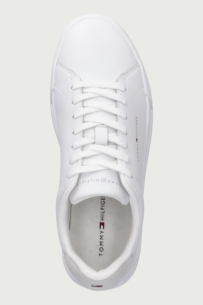 TH COURT CORE sneakers pentru bărbați din piele Tommy Hilfiger FM0FM05904 alb