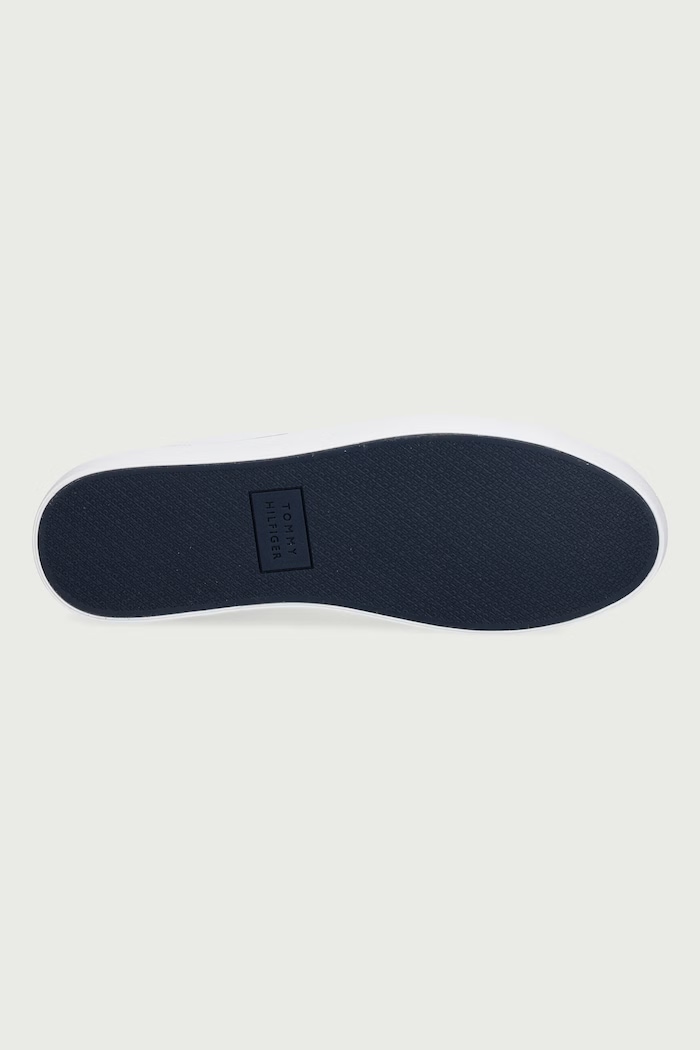 TH HI VULC CORE LOW LEATHER teniși pentru bărbați Tommy Hilfiger alb FM0FM05739