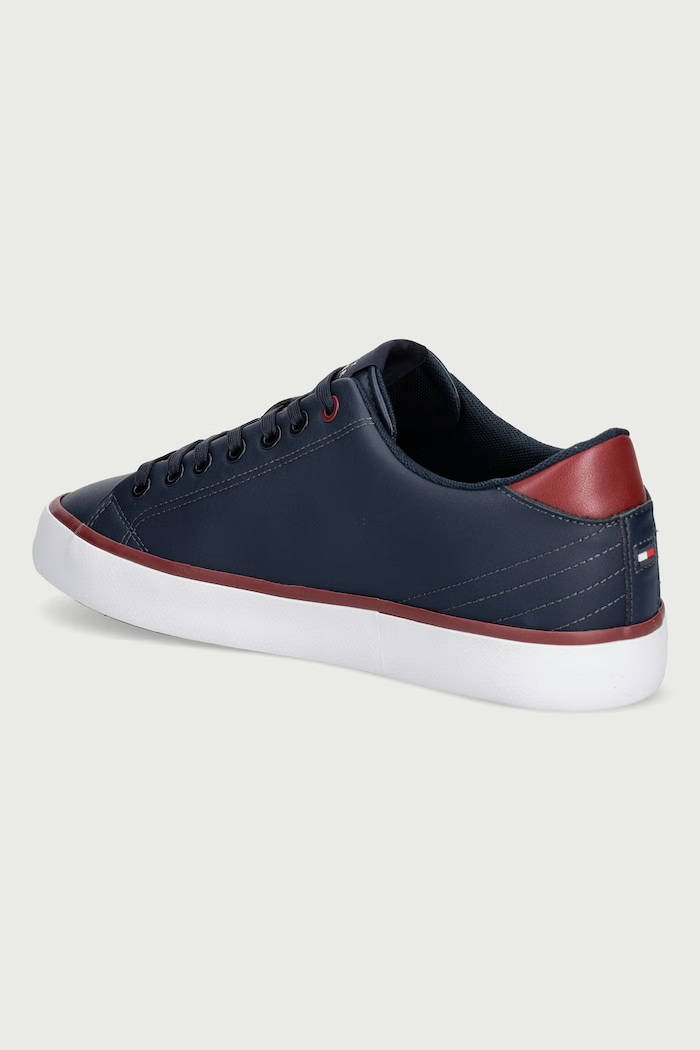 Încălțăminte Tommy Hilfiger TH HI VULC CORE LOW LEATHER teniși pentru bărbați FM0FM05739 bleumarin