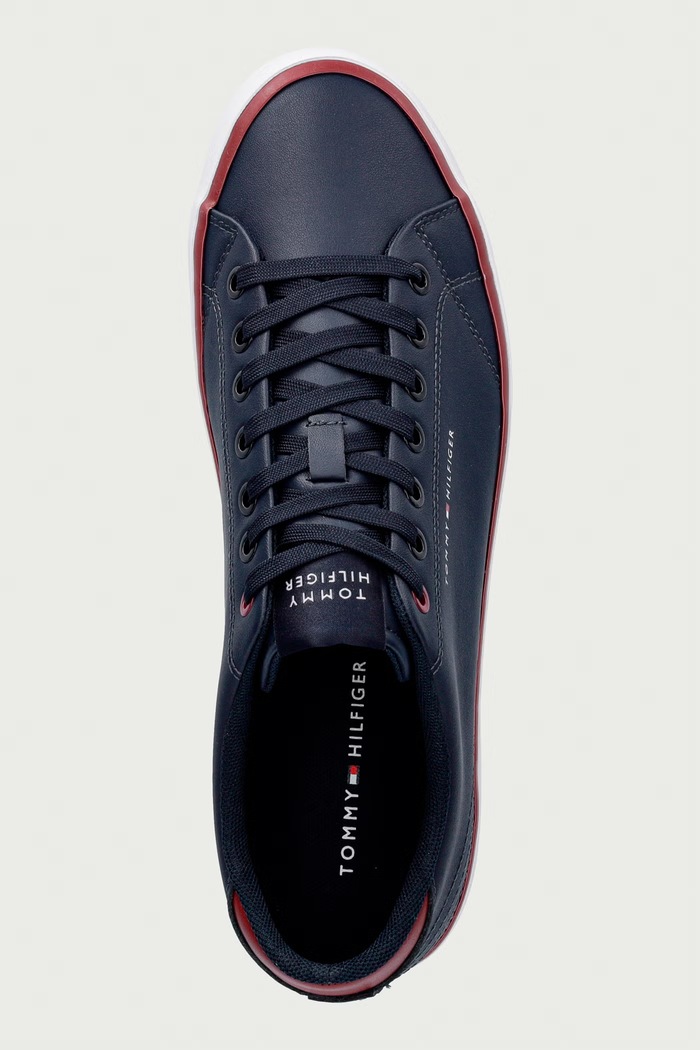 TH HI VULC CORE LOW LEATHER tenisice za muškarce Tommy Hilfiger FM0FM05739 mornarsko plava