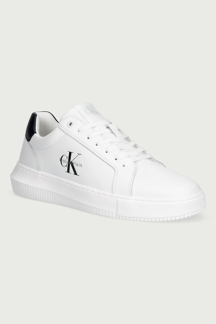Calvin Klein CHUNKY CUPSOLE MONO LTH sneakersy męskie skórzane biały YM0YM013170LD