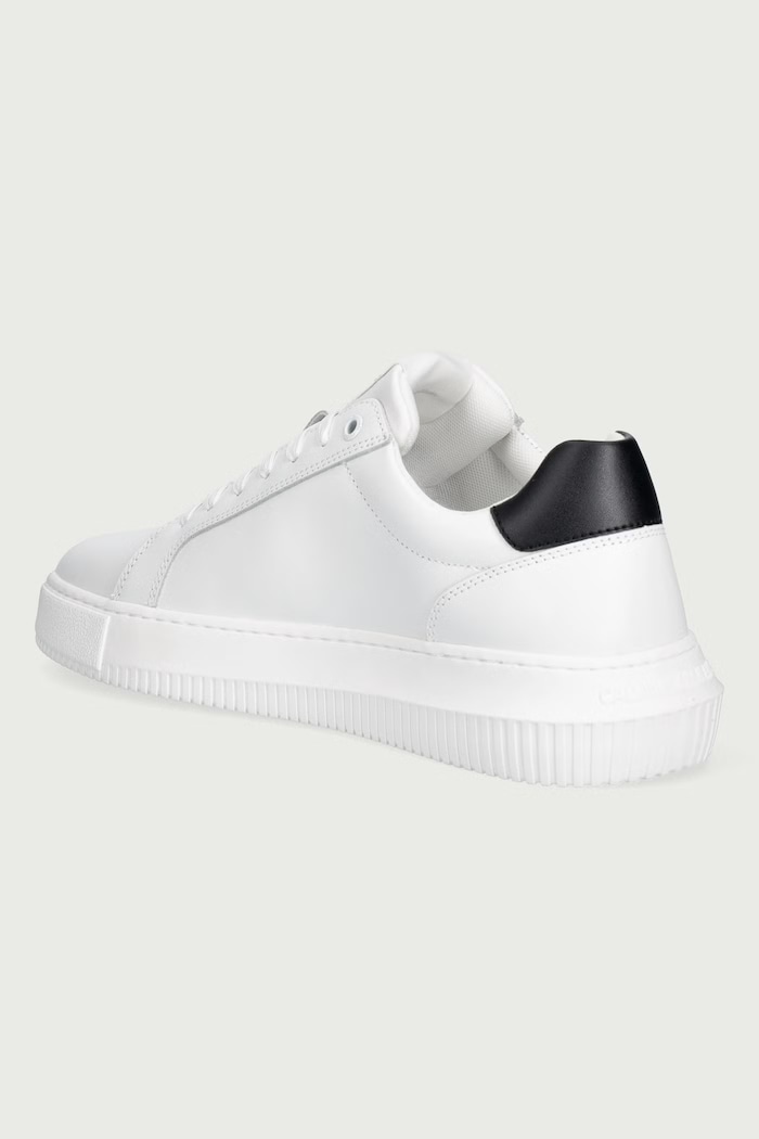 Obuwie Calvin Klein CHUNKY CUPSOLE MONO LTH sneakersy męskie skórzane YM0YM013170LD biały