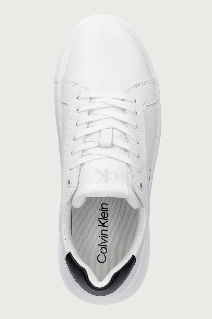 CHUNKY CUPSOLE MONO LTH sneakersy męskie skórzane Calvin Klein YM0YM013170LD biały