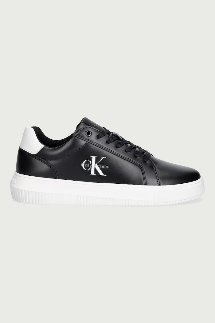 Calvin Klein CHUNKY CUPSOLE MONO LTH sneakers pánske kožené YM0YM013170GJ čierna AW26