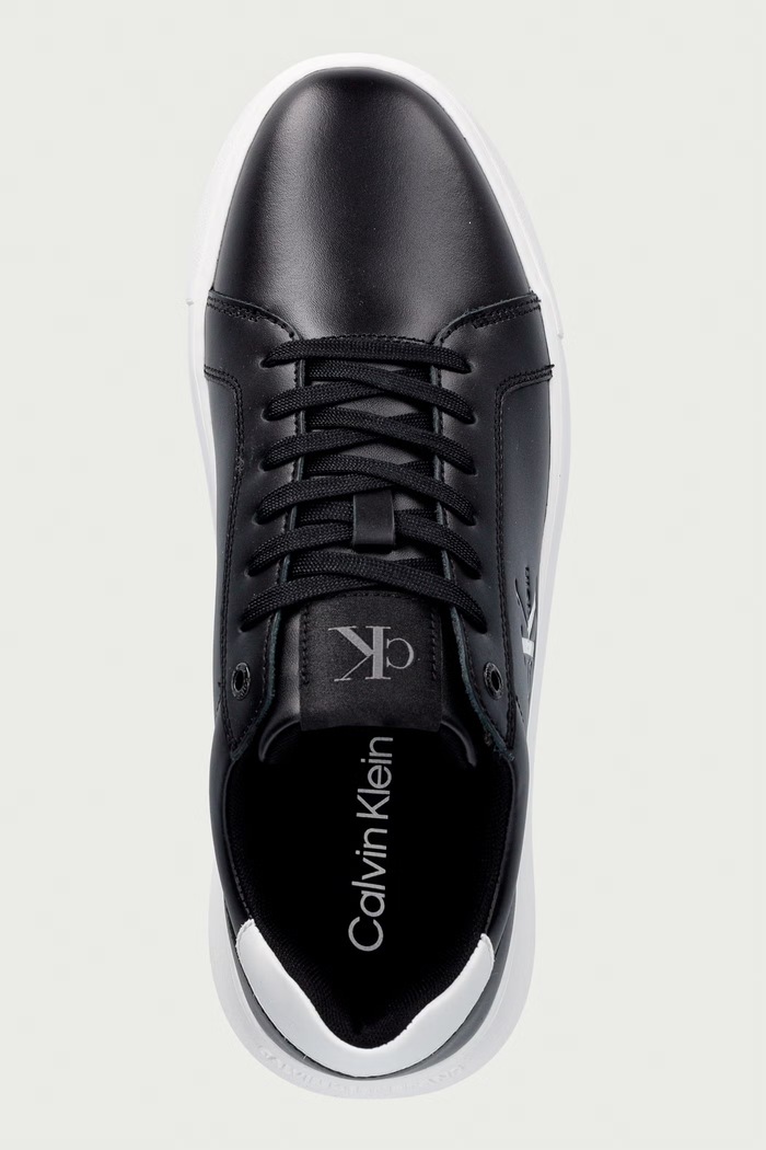 CHUNKY CUPSOLE MONO LTH sneakers ανδρικά δερμάτινα Calvin Klein YM0YM013170GJ μαύρο