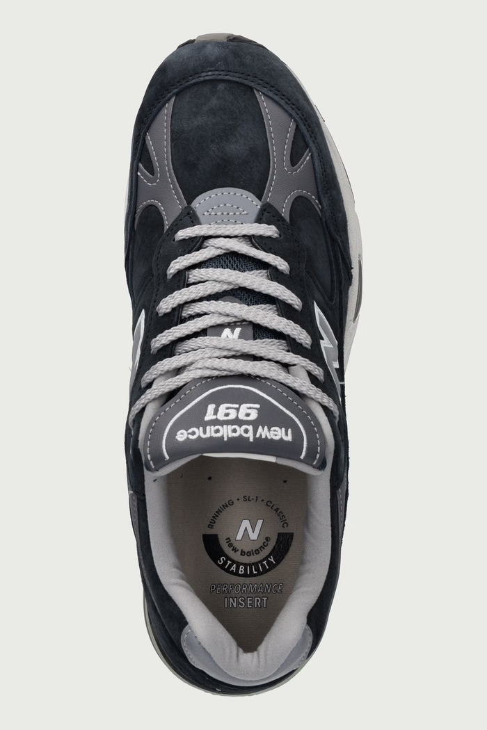 Made in UK sneakersy męskie zamszowe New Balance M991PN1 szary