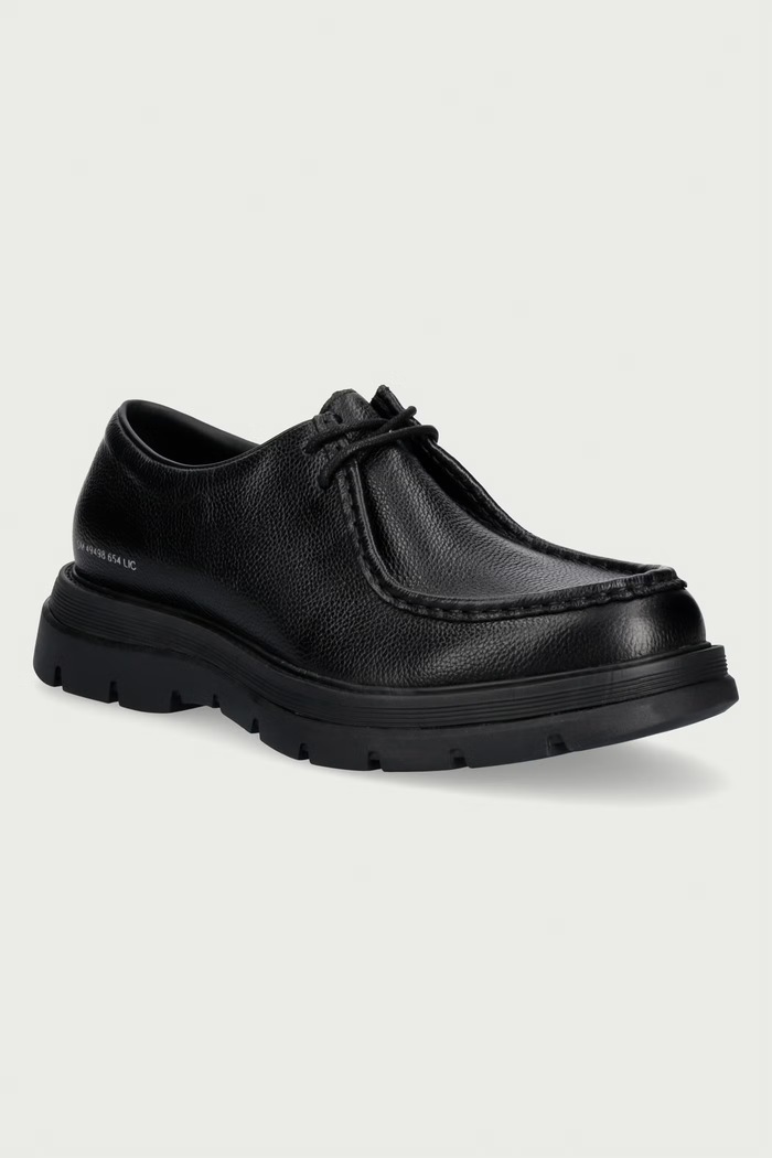Steve Madden Półbuty męskie skórzane Reice czarny 12000760.BCE