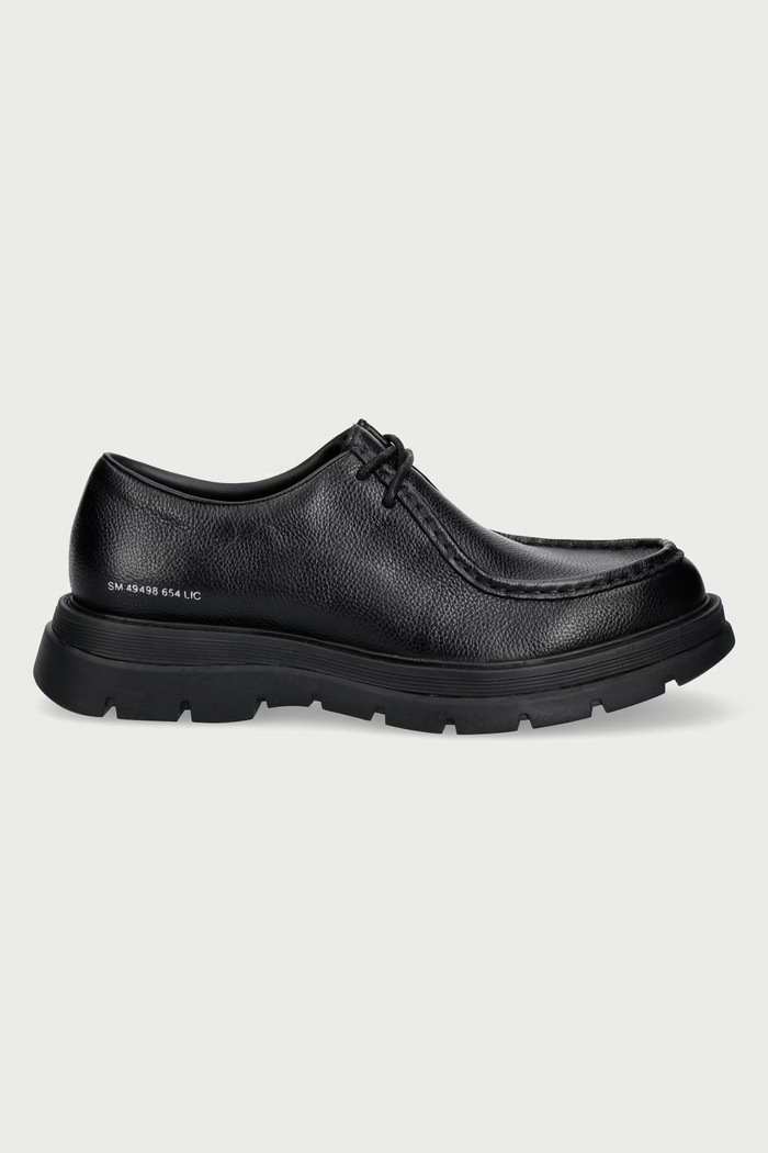 Steve Madden Półbuty męskie skórzane Reice 12000760.BCE czarny AW26