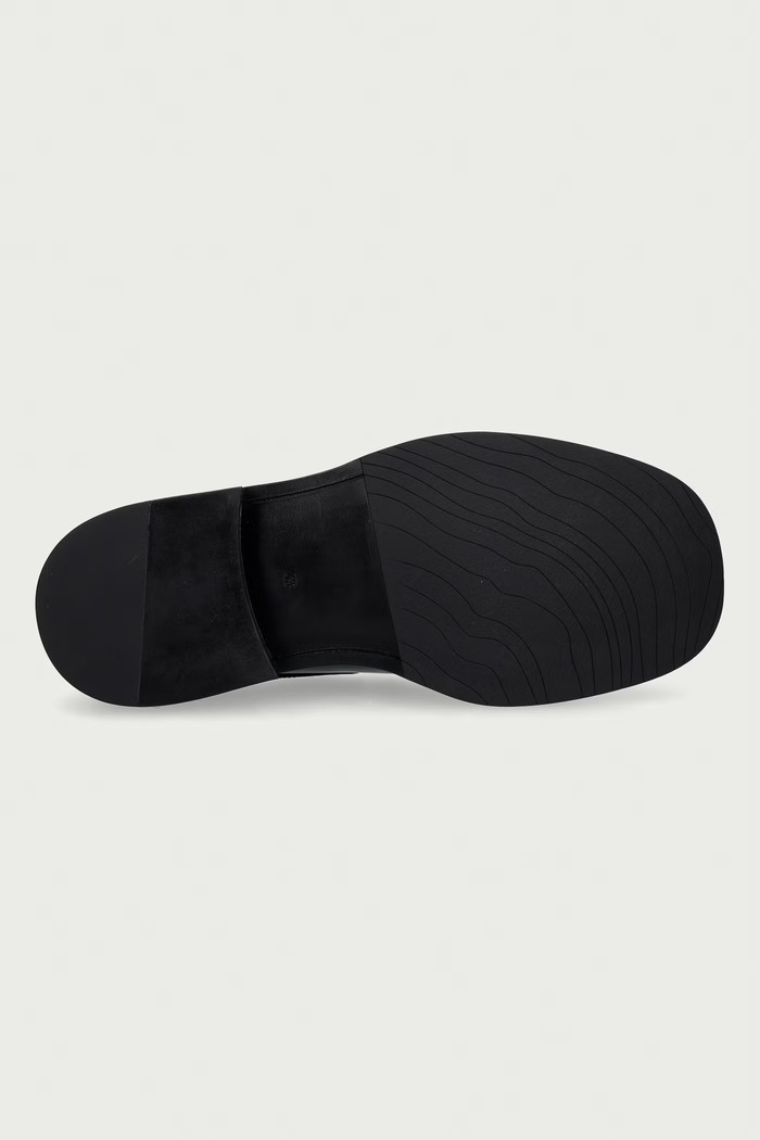 Filling Pieces klapki męskie skórzane 122611346323 czarny