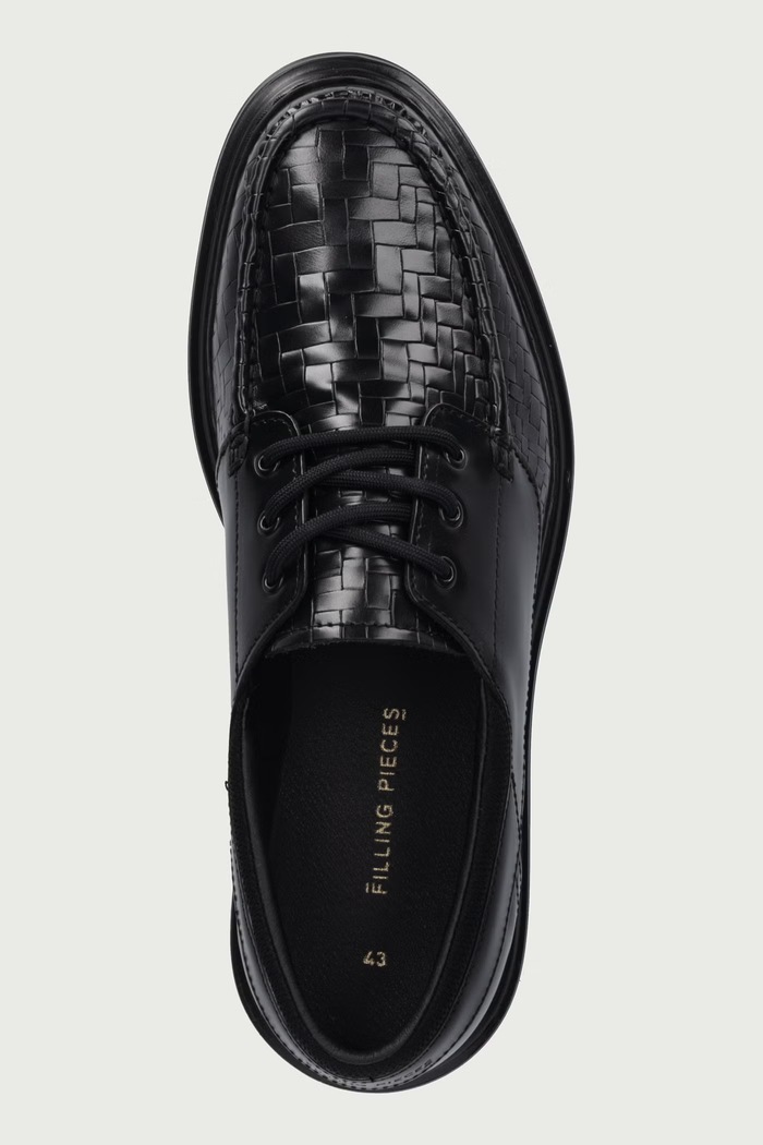 Moccasins Men's leather Filling Pieces 122611339350 black