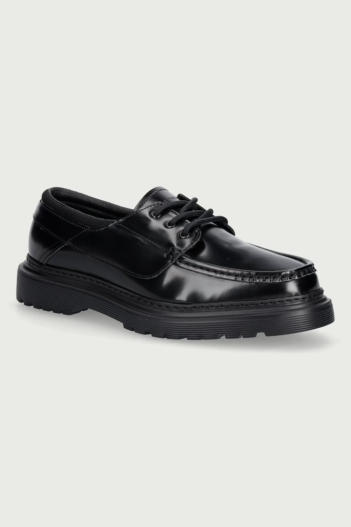 Filling Pieces Mokasyny męskie skórzane czarny 122611339323