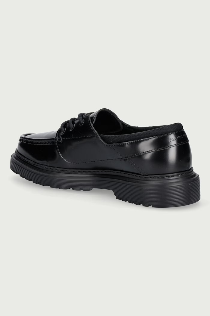 Obuwie Filling Pieces Mokasyny męskie skórzane 122611339323 czarny