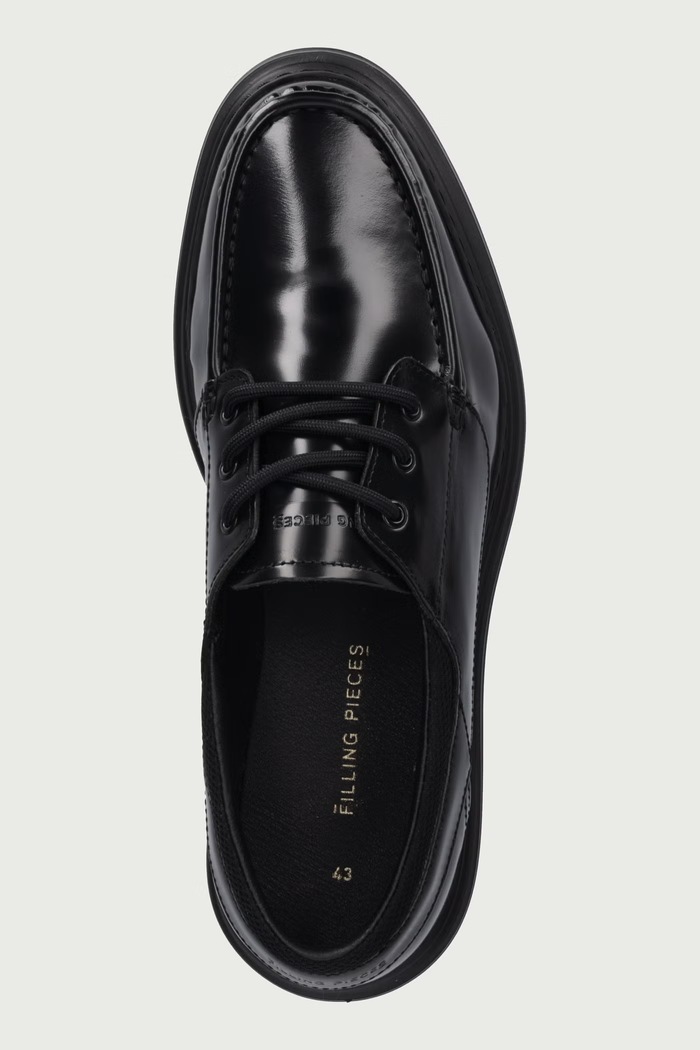 Mokasinke za muškarce od kože Filling Pieces 122611339323 crna
