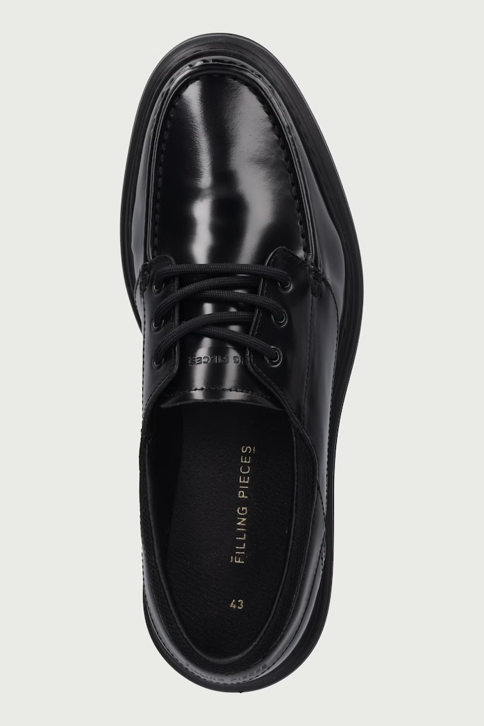 Mokasyny męskie skórzane Filling Pieces 122611339323 czarny