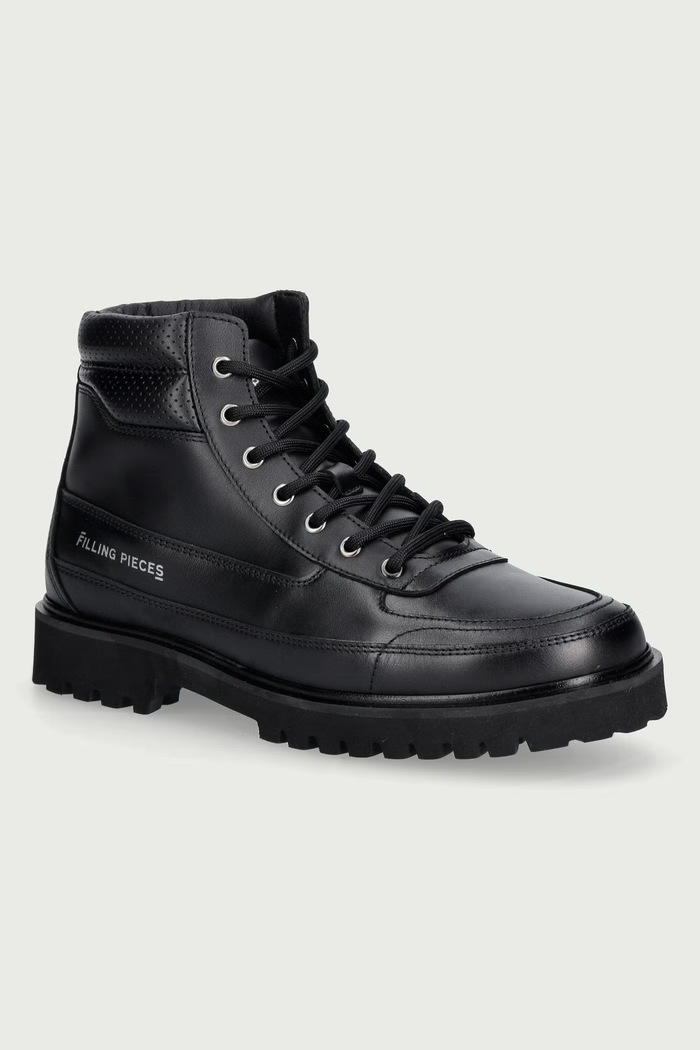 Filling Pieces Buty męskie skórzane czarny 122612321381
