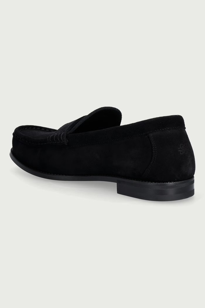 Obuwie Filling Pieces Mokasyny męskie zamszowe 122611343214 czarny