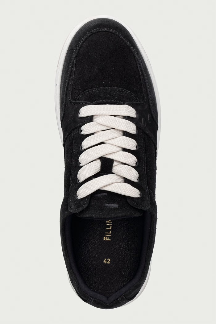 Filling Pieces sneakersy męskie zamszowe czarny 122610338214