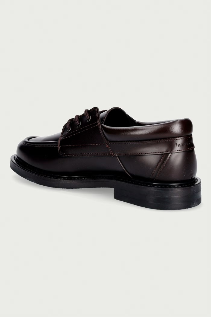 Obuwie Filling Pieces Półbuty męskie skórzane 122611340323 brązowy