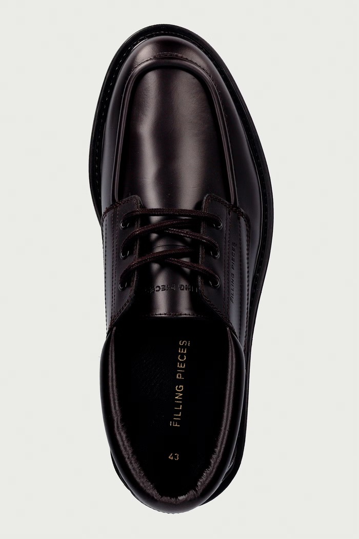 Półbuty męskie skórzane Filling Pieces 122611340323 brązowy
