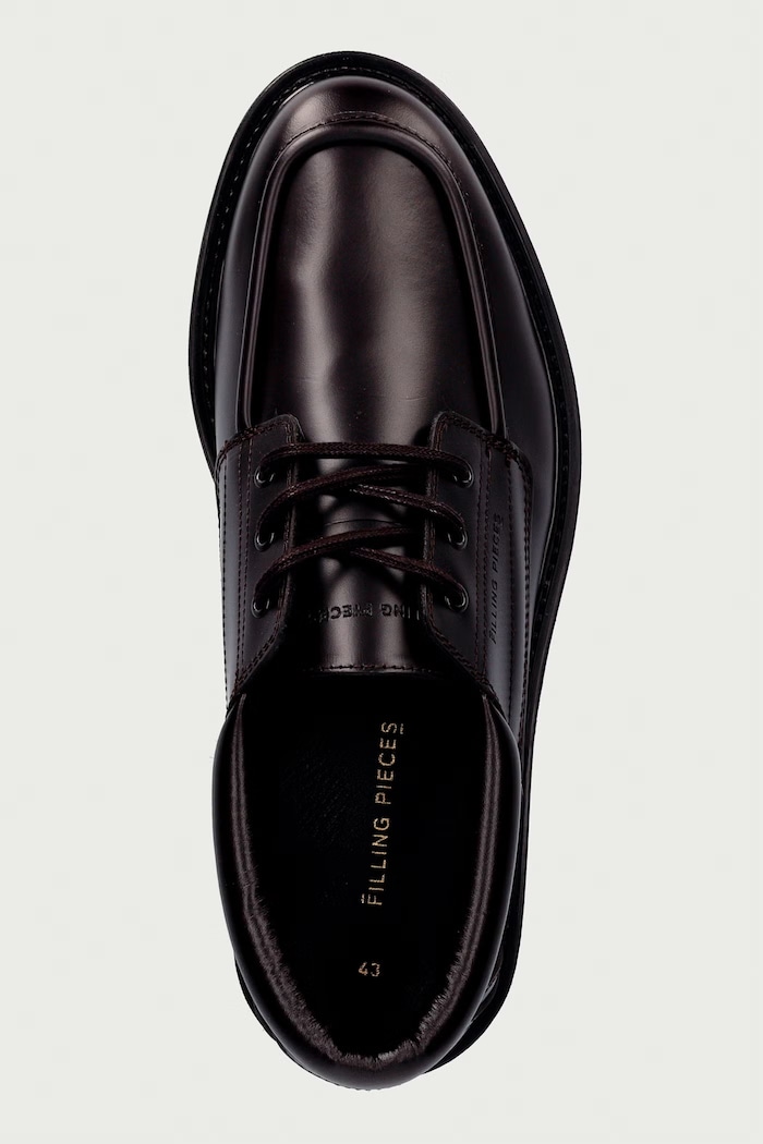 Półbuty męskie skórzane Filling Pieces 122611340323 brązowy