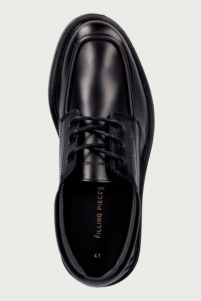 Półbuty męskie skórzane Filling Pieces 122611340323 czarny