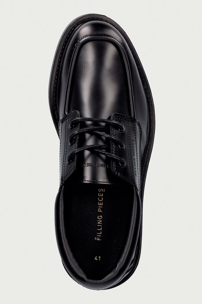 Półbuty męskie skórzane Filling Pieces 122611340323 czarny