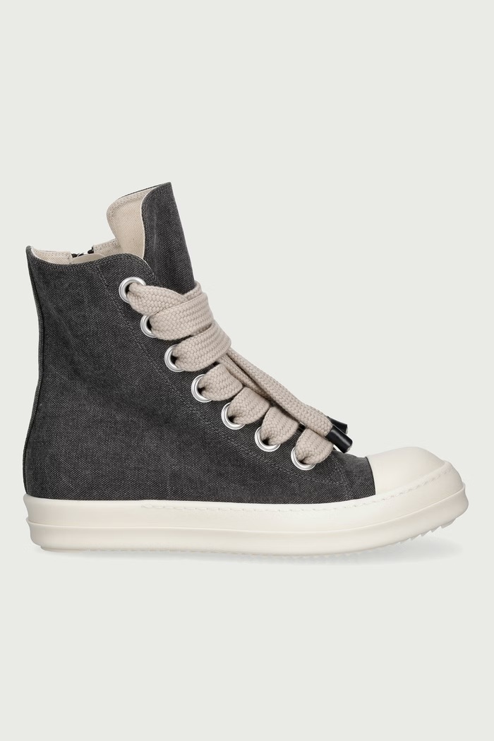 Rick Owens DRKSHDW Jumbolace sneakers in tessuto da uomo DU02F6818.CVGW2 grigio AW26