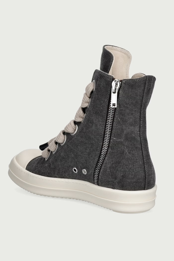 Scarpe Rick Owens DRKSHDW Jumbolace sneakers in tessuto da uomo DU02F6818.CVGW2 grigio