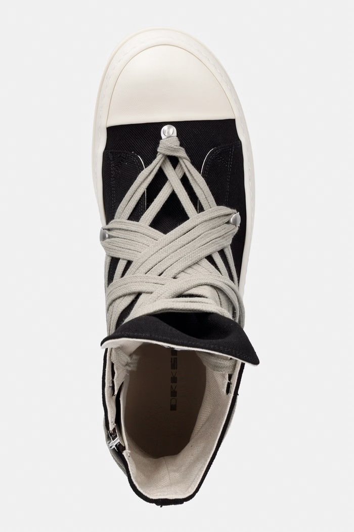 Rick Owens DRKSHDW Megalace класичні кеди чоловічі чорний DU02F6809.DOW1